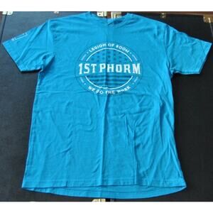 1st Phorm Legion of Boom We do the Work Medium Blue Short Sleeve Shirt